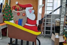 chantier décorations de Noël