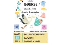 Bourse vêtements, jouets etmatériel de puériculture