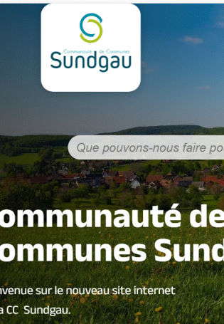 Nouveau site de la Communauté de Communes Sundgau
